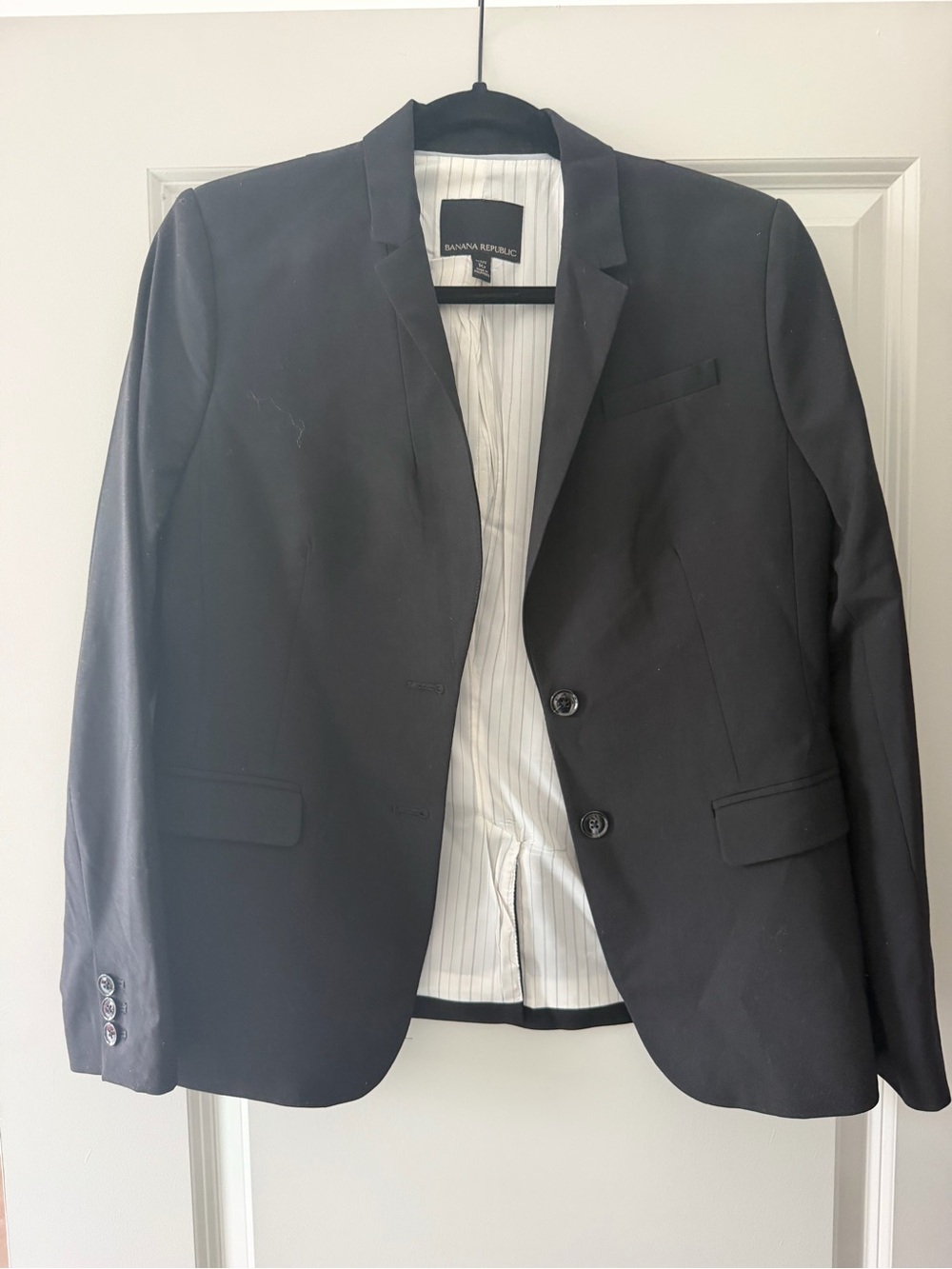 Banana Republic Black Women's Two-Button Blazer